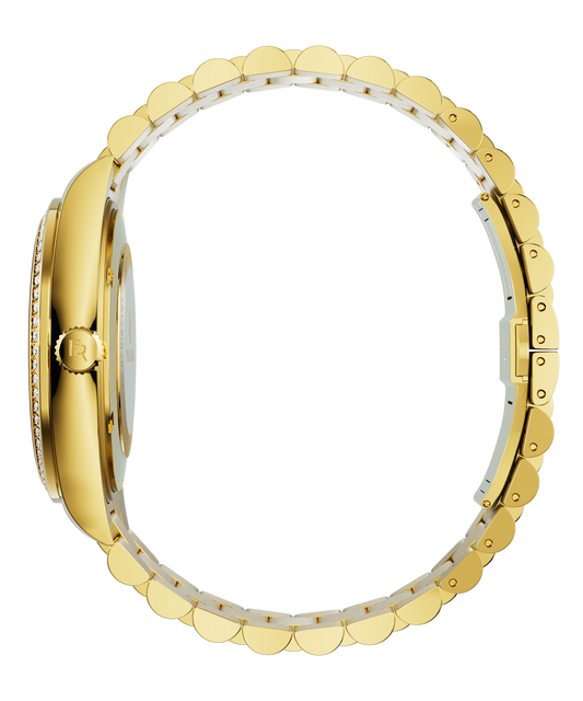 Paul Rich Crown Legacy Gold – Aventurine Blue | Pavé Bezel | Jubilee Bracelet | 40mm