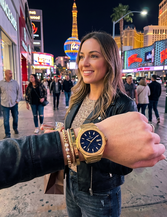 Paul Rich Mercer Gold Line Blue Dial Watch product image from The Wrist Supply