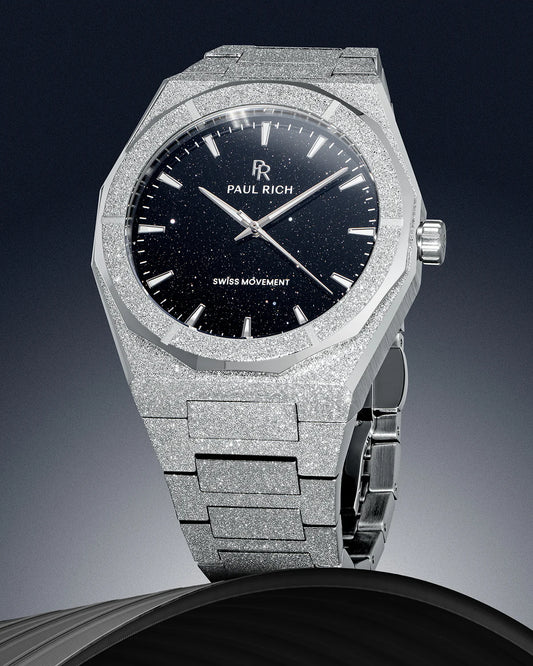 Paul Rich Frosted Star Dust II Void Silver | Black Dial | Swiss Movement