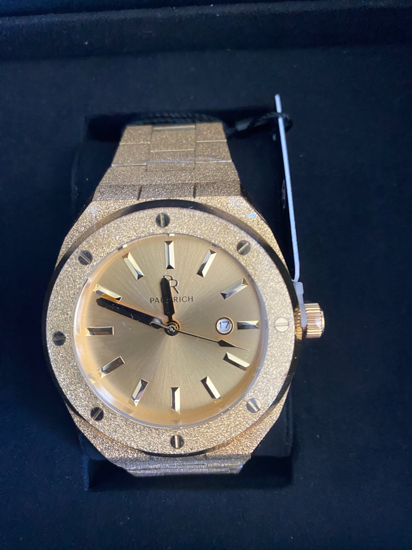 Paul Rich Frosted Midas Touch Gold | All-Gold Signature Watch | Sunray Dial | 45mm
