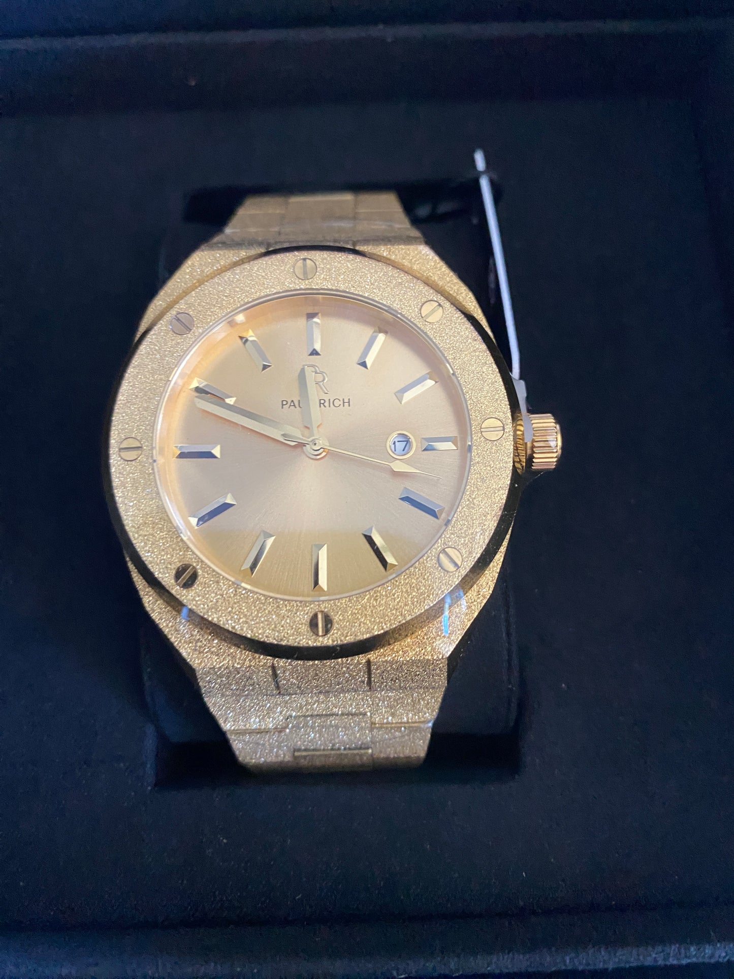 Paul Rich Frosted Midas Touch Gold | All-Gold Signature Watch | Sunray Dial | 45mm