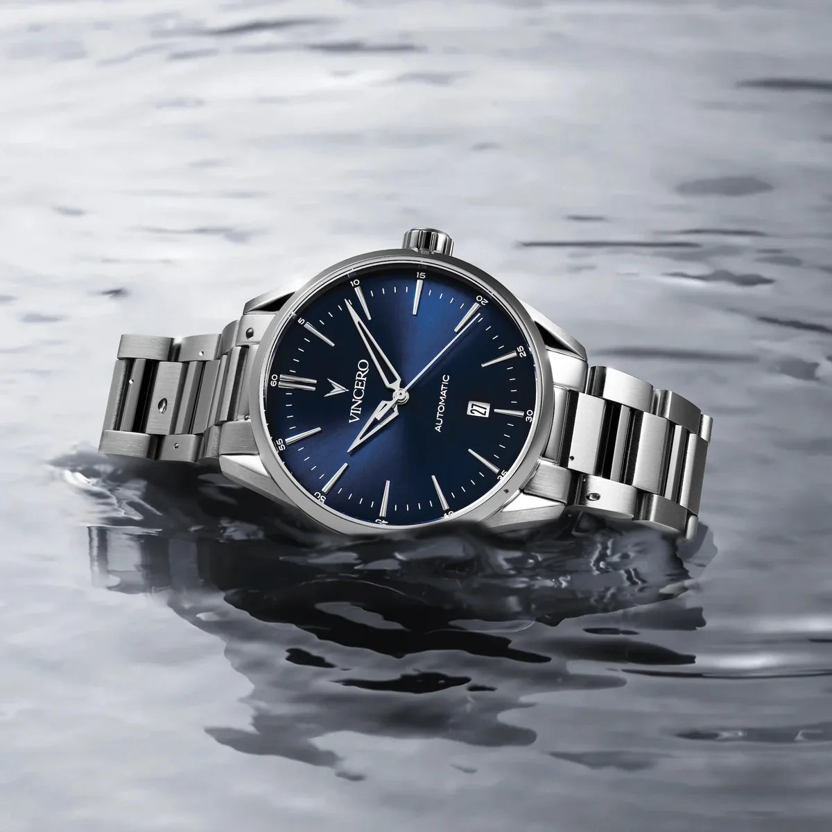 Vincero Icon Automatic - Silver/Blue