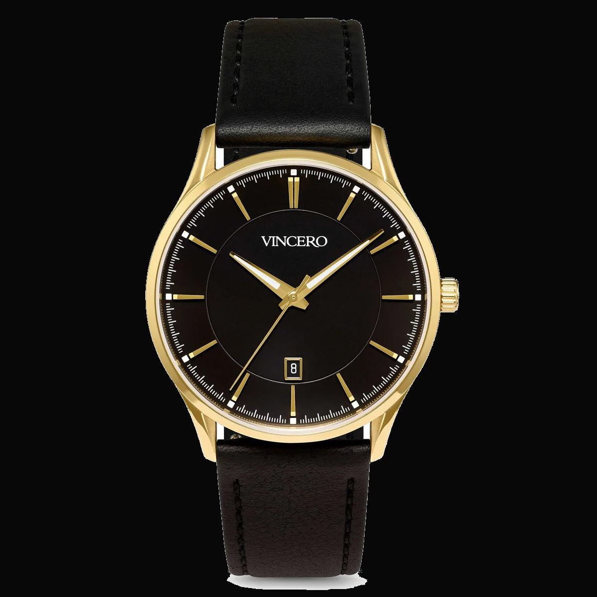 Vincero Men's Dress Watch - Gold Onyx