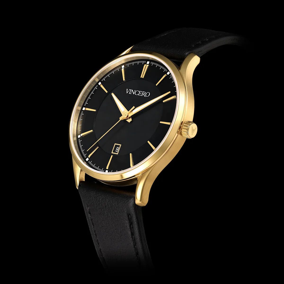 Vincero Men's Dress Watch - Gold Onyx