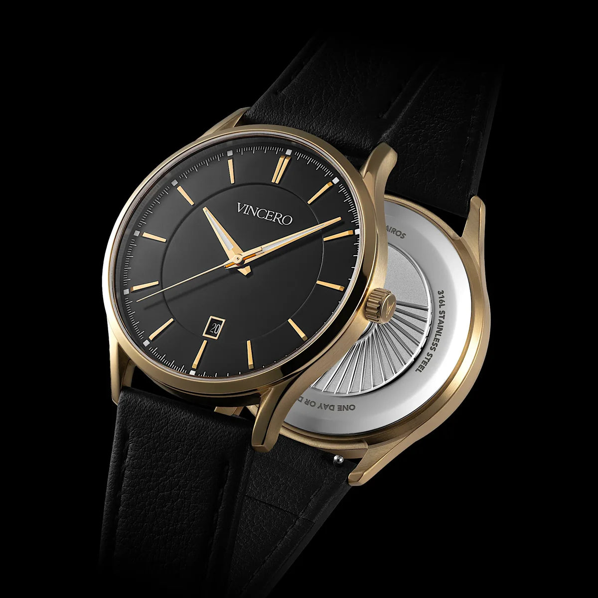 Vincero Men's Dress Watch - Gold Onyx