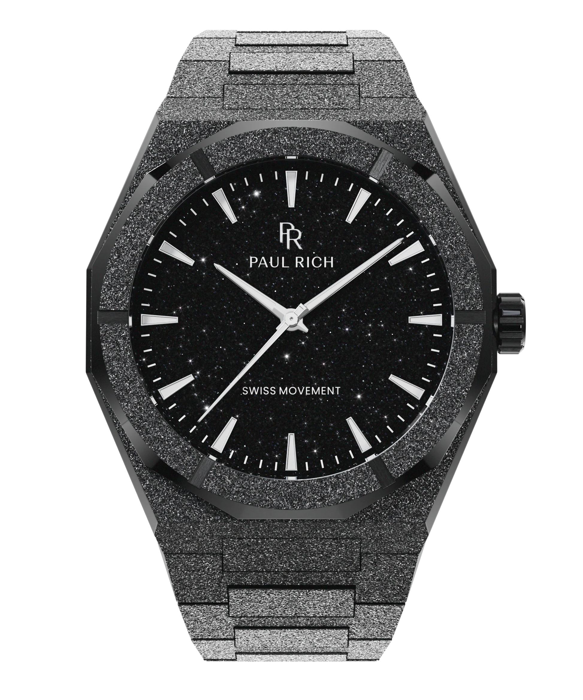 Paul Rich Frosted Star Dust II Void Black Black Dial Watch product image from The Wrist Supply