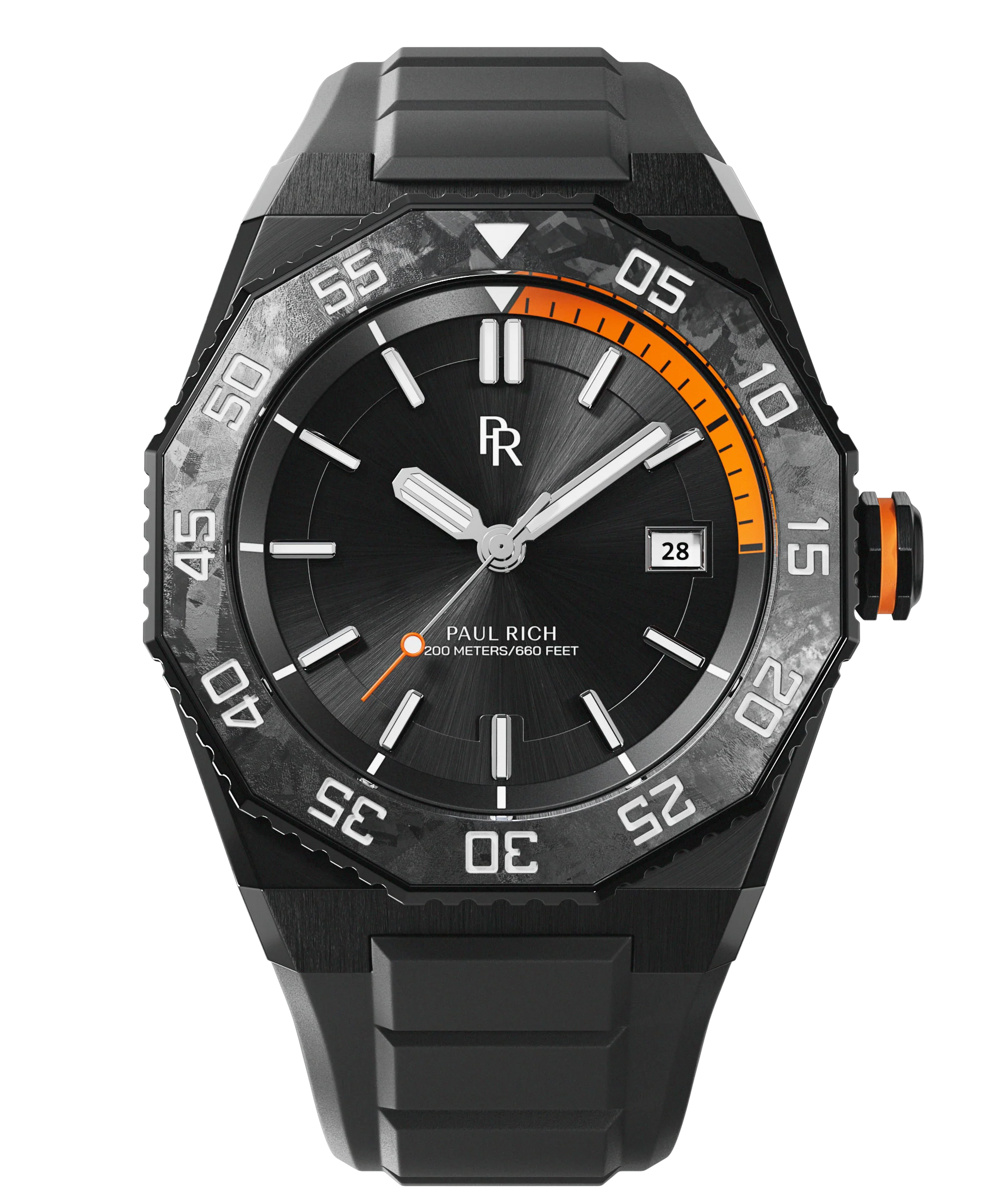 Paul Rich Aquacarbon Pro Shadow Black Watch product image from The Wrist Supply