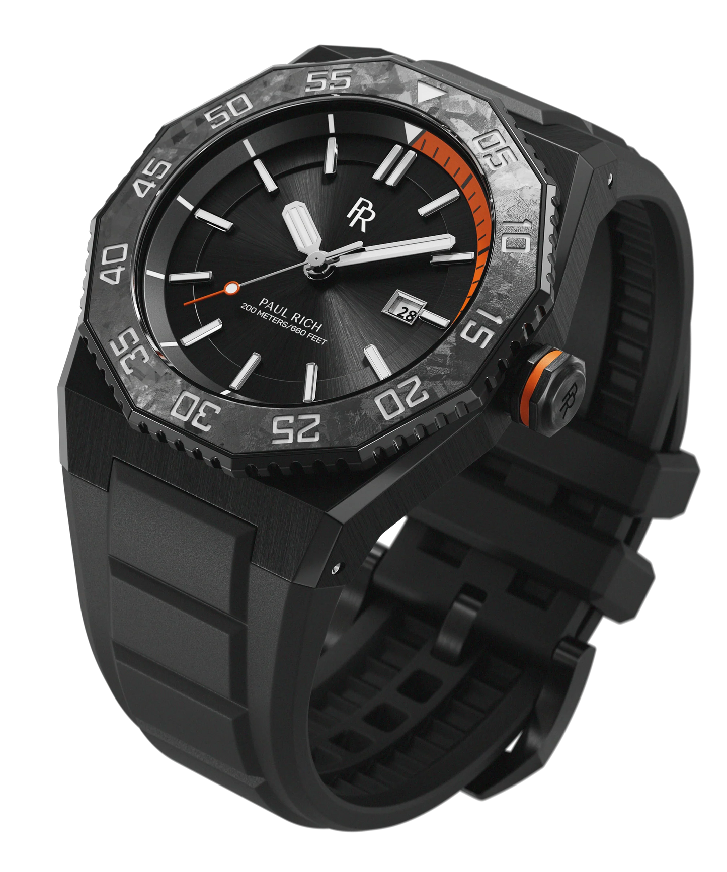Paul Rich Aquacarbon Pro Shadow Black Watch product image from The Wrist Supply