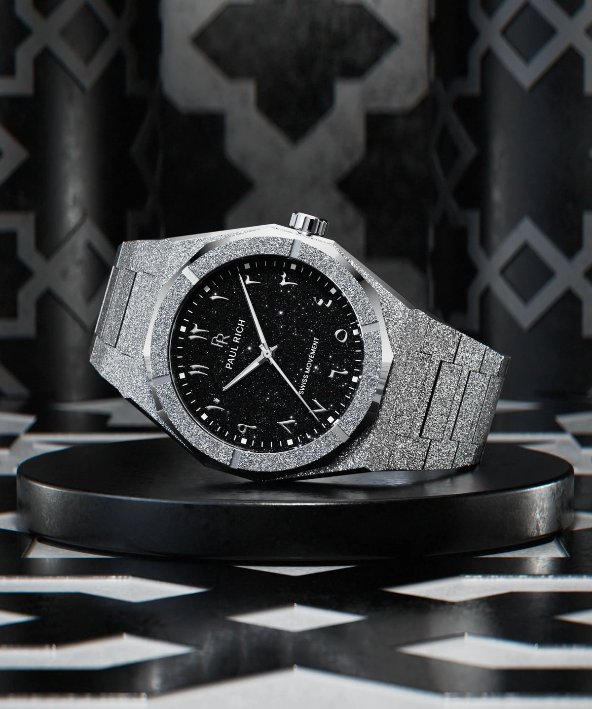 Paul Rich Frosted Star Dust II Arabic Silver Black