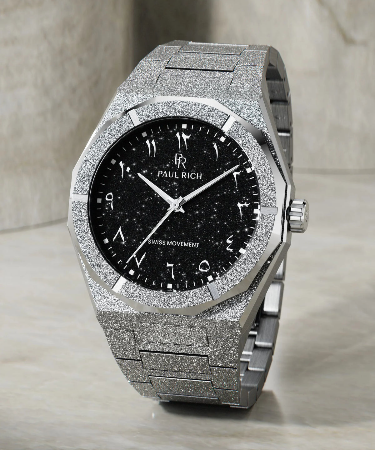 Paul Rich Frosted Star Dust II Arabic Silver Black