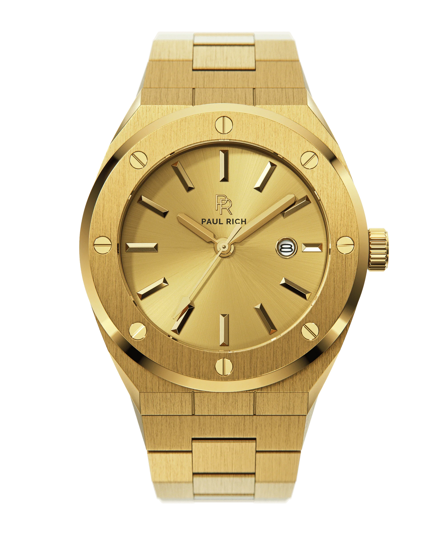 Paul Rich Midas Touch Gold | All-Gold Signature Watch | Sunray Dial | 45mm