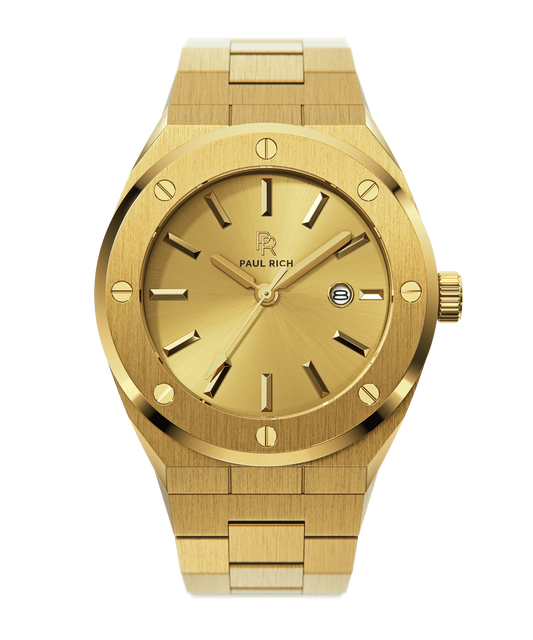 Paul Rich Midas Touch Gold | All-Gold Signature Watch | Sunray Dial | 45mm