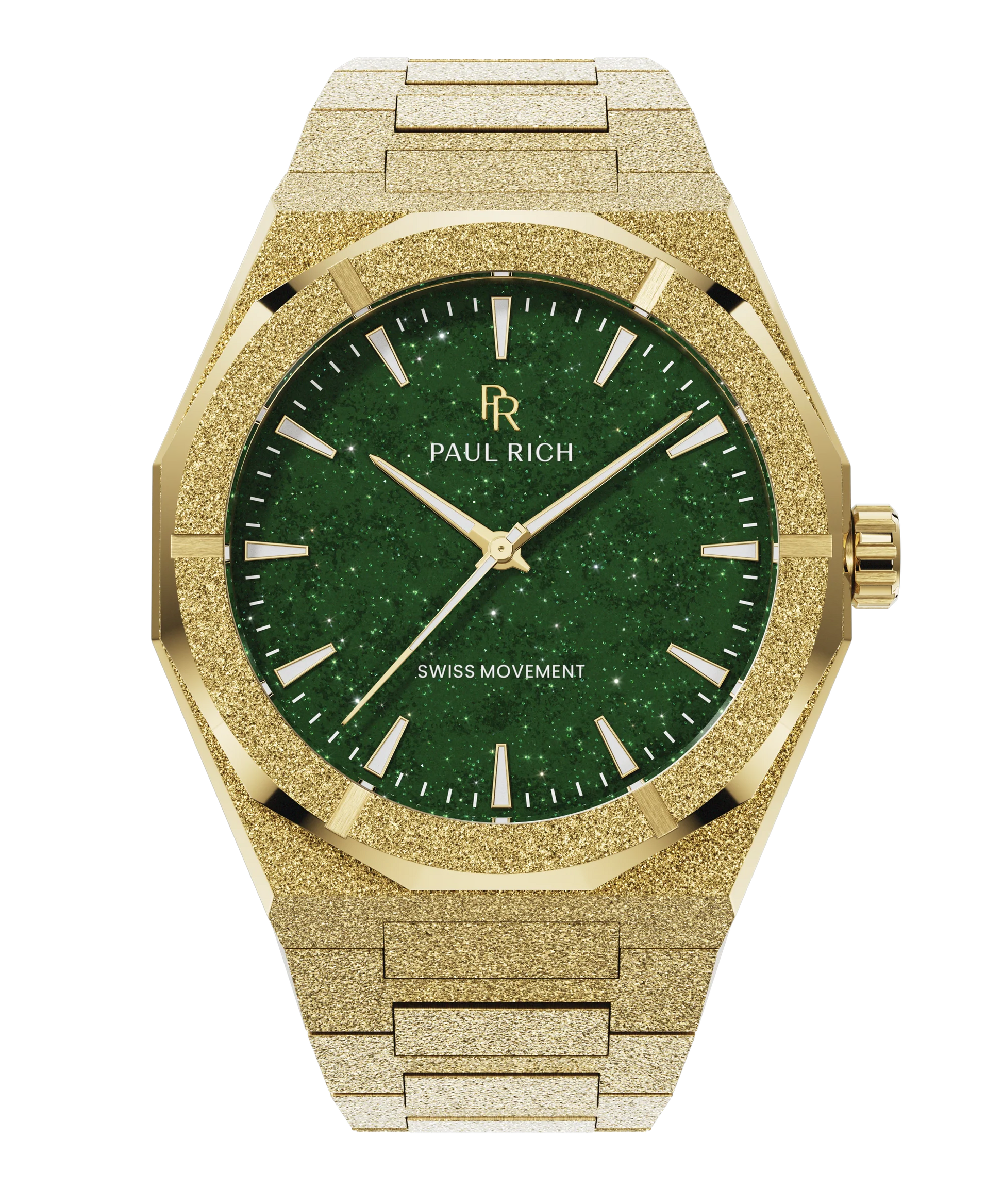 Paul Rich Frosted Star Dust Green Dial Watch product image from The Wrist Supply