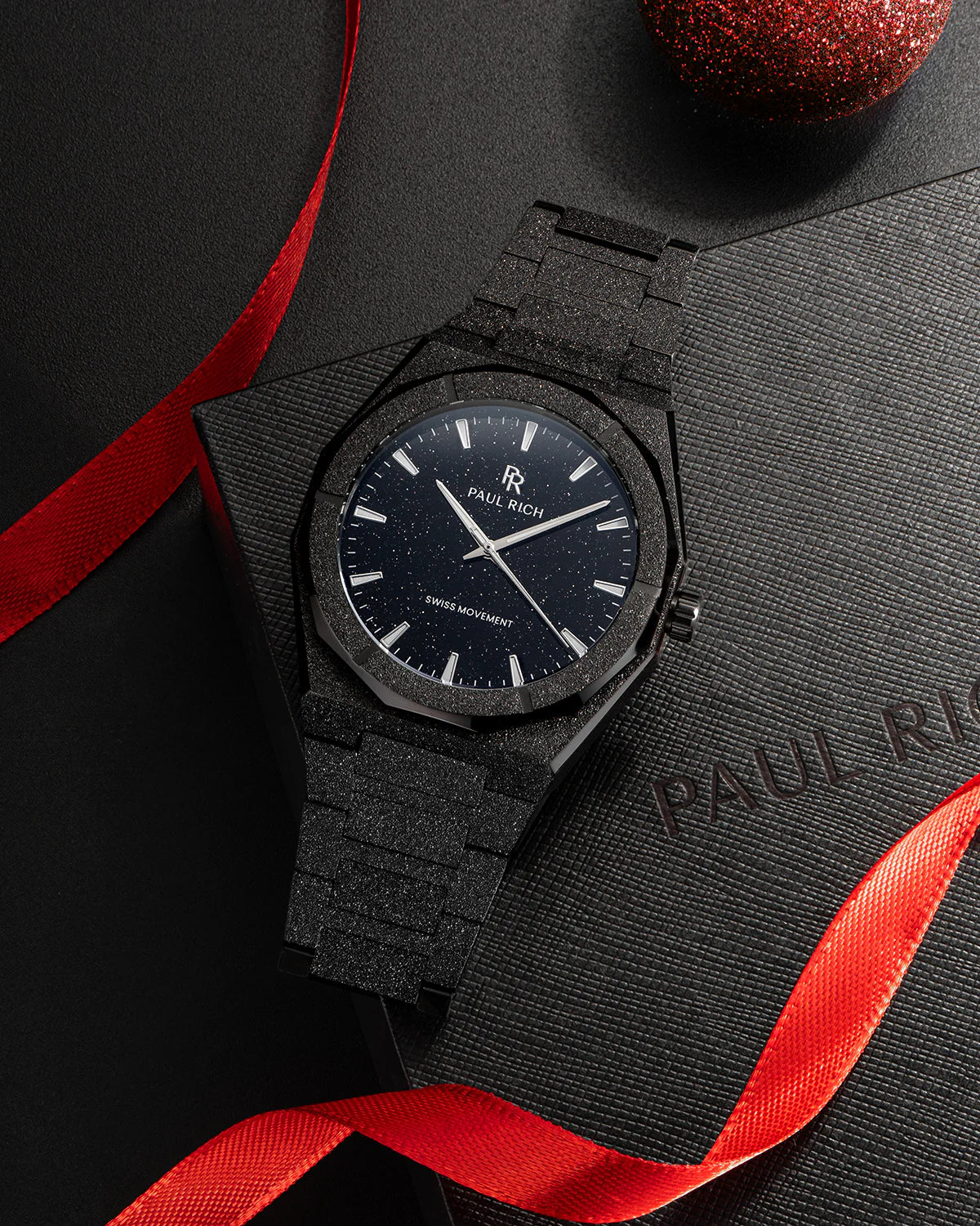 Paul Rich Frosted Star Dust II Void Black Black Dial Watch product image from The Wrist Supply