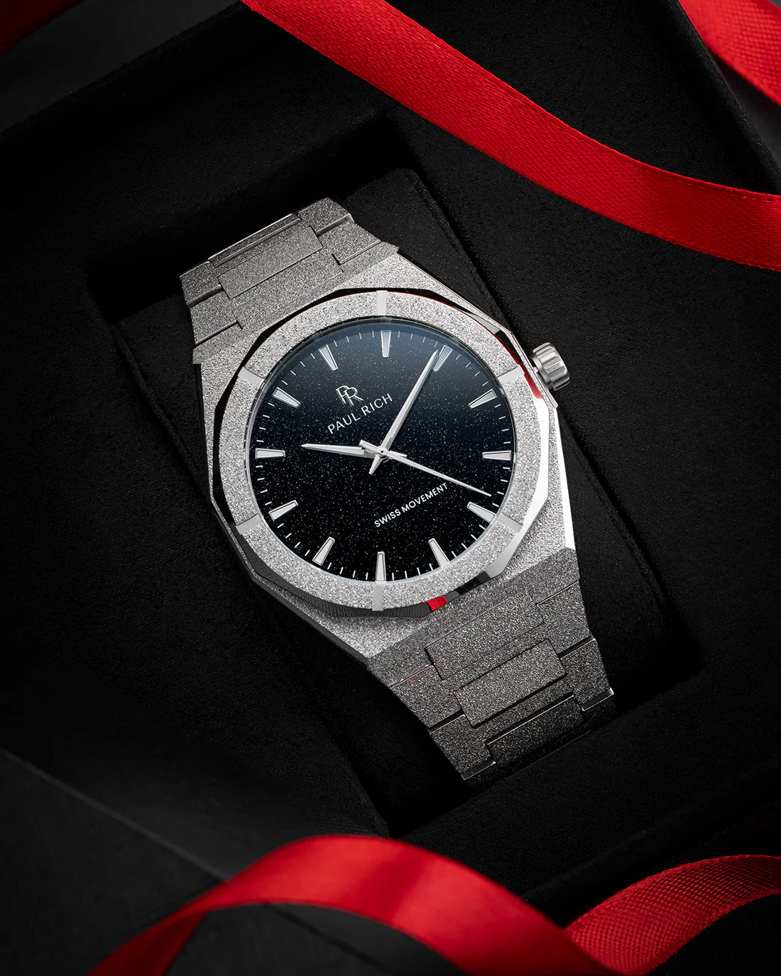 Paul Rich Frosted Star Dust II Void Silver | Black Dial | Swiss Movement