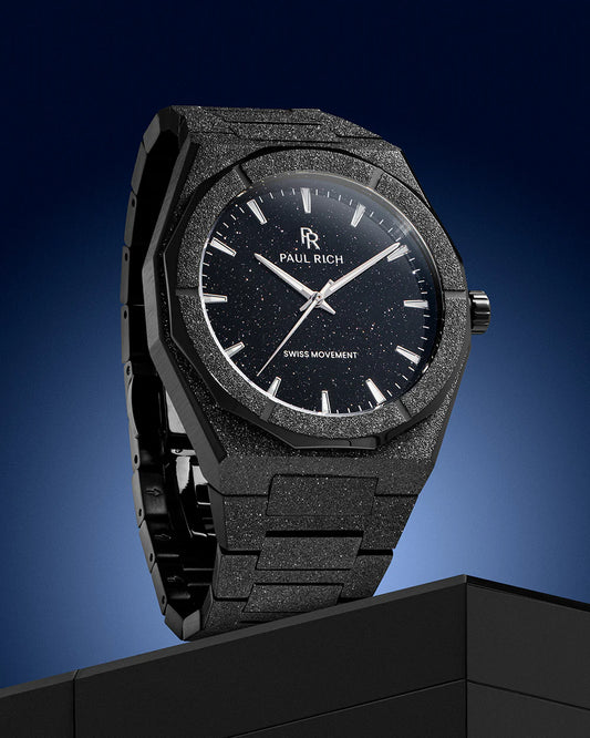 Paul Rich Frosted Star Dust II Void Black Black Dial Watch product image from The Wrist Supply