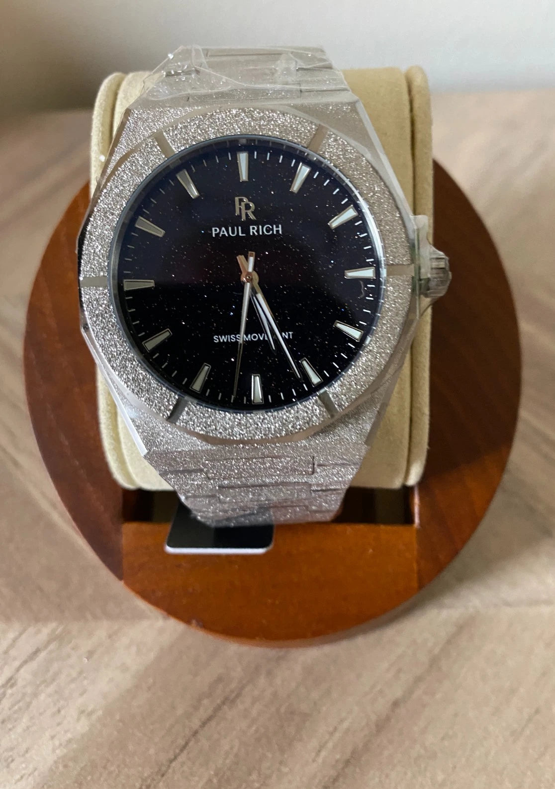 Paul Rich Frosted Star Dust II Void Silver Black Dial Watch product image from The Wrist Supply