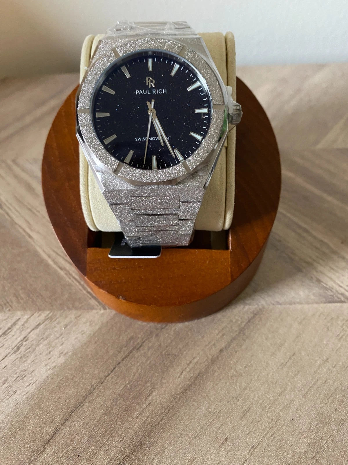 Paul Rich Frosted Star Dust II Void Silver Black Dial Watch product image from The Wrist Supply