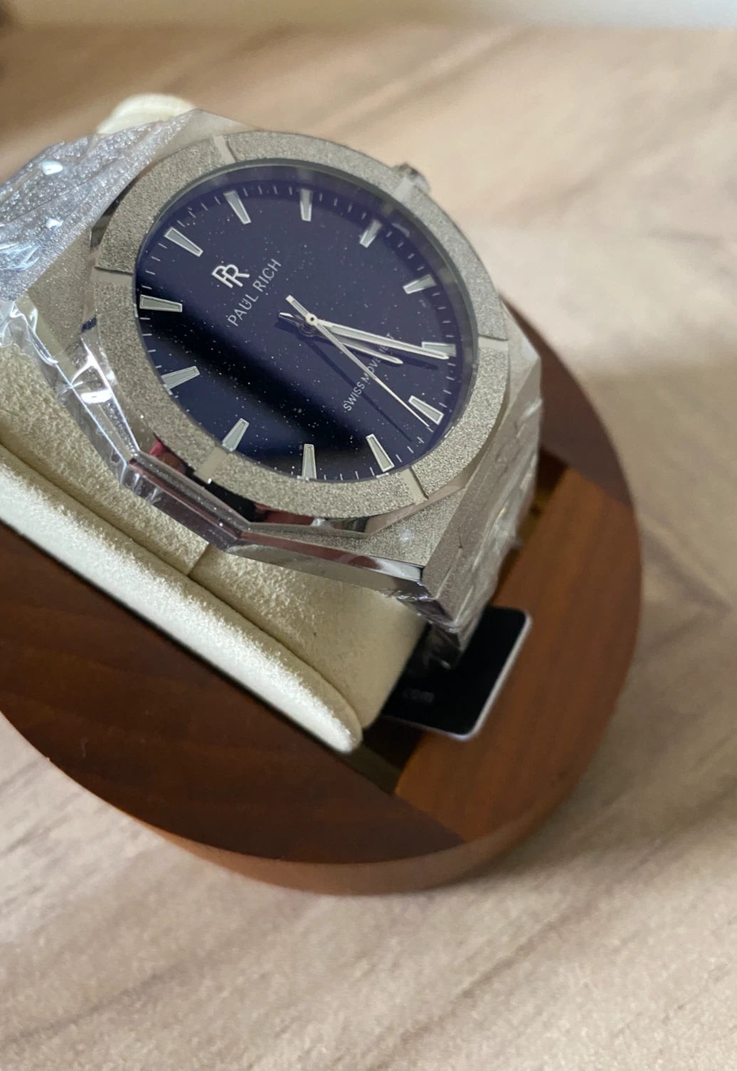 Paul Rich Frosted Star Dust II Void Silver Black Dial Watch product image from The Wrist Supply
