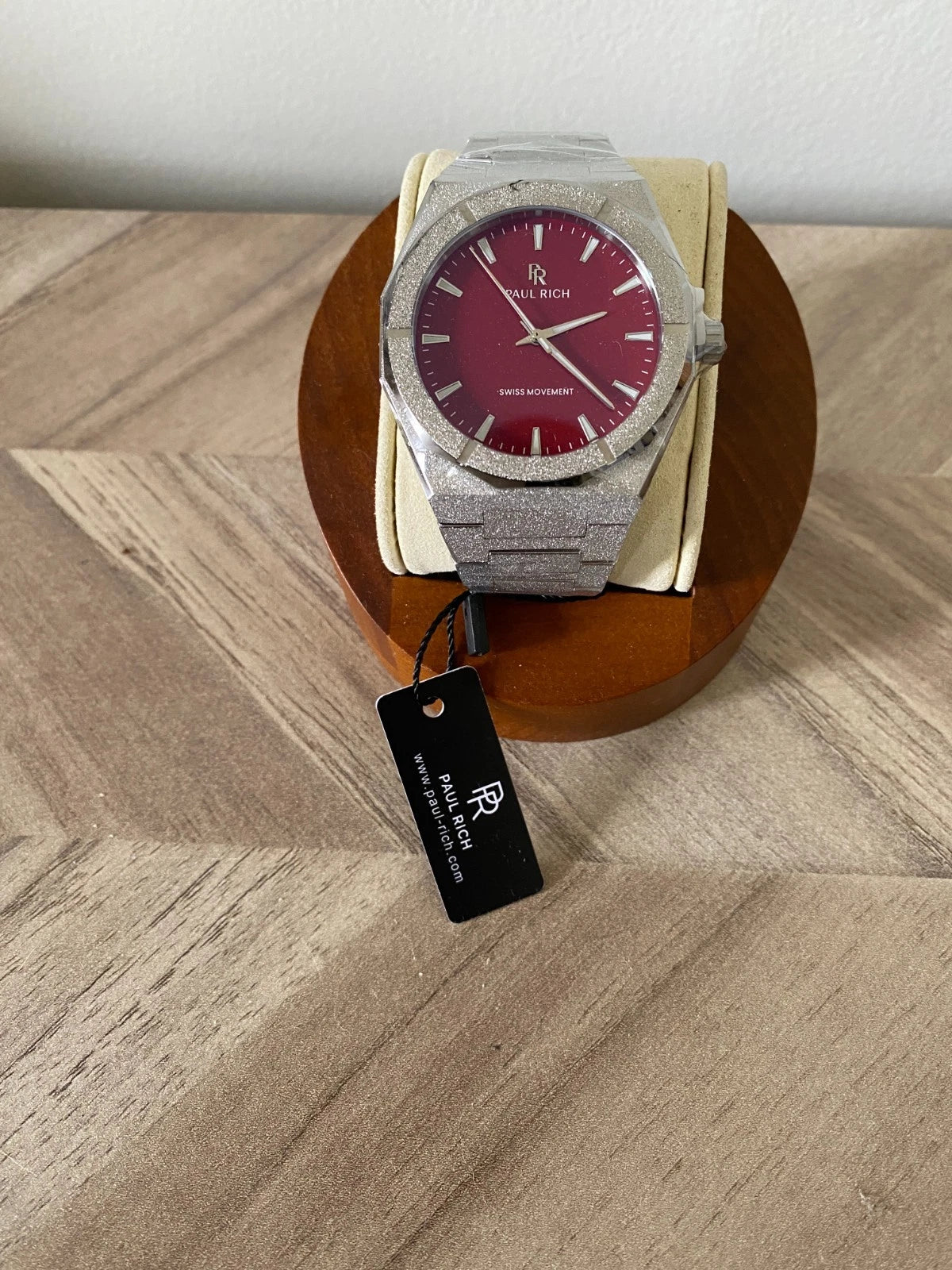 Paul Rich Frosted Star Dust II Red Dial Watch product image from The Wrist Supply