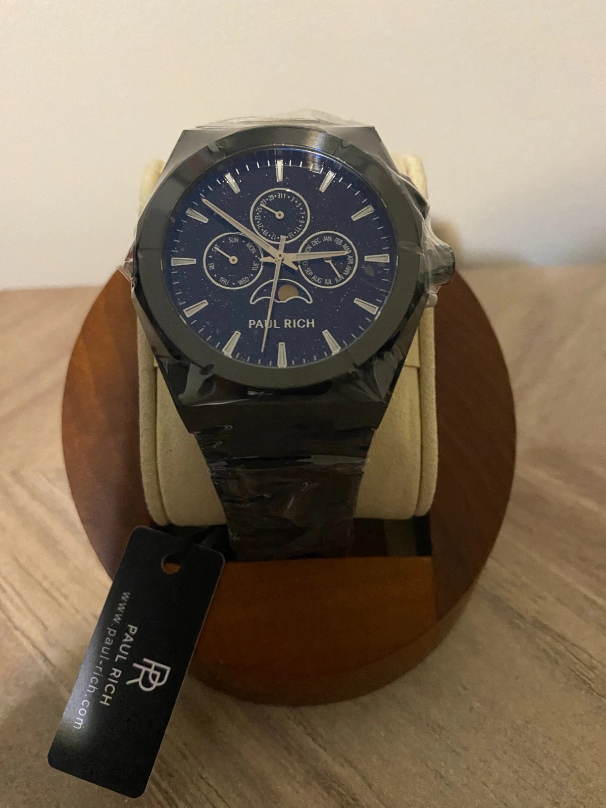 Paul Rich Moonphase Star Dust Blue Dial Watch product image from The Wrist Supply