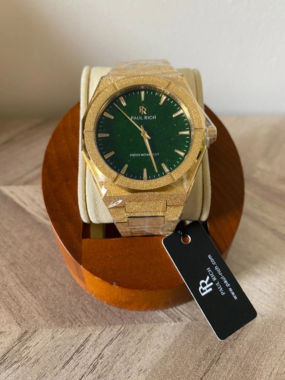 Paul Rich Frosted Star Dust Green Dial Watch product image from The Wrist Supply