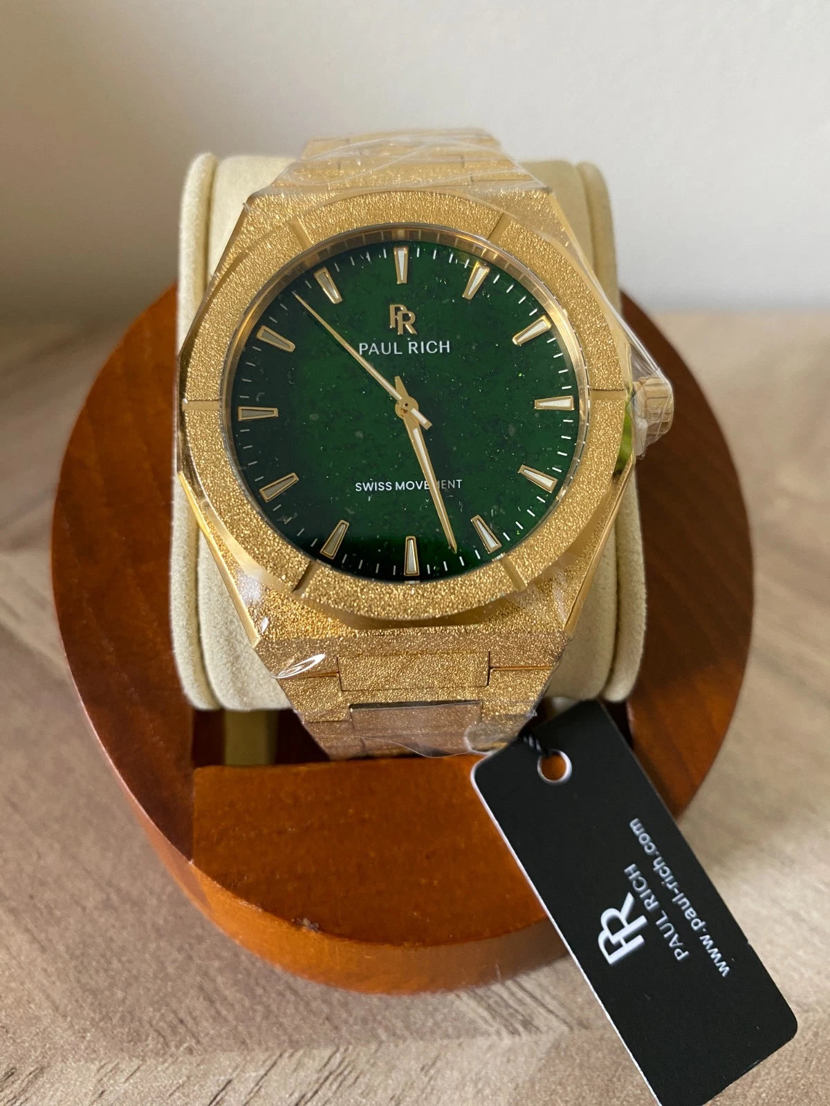 Paul Rich Frosted Star Dust Green Dial Watch product image from The Wrist Supply