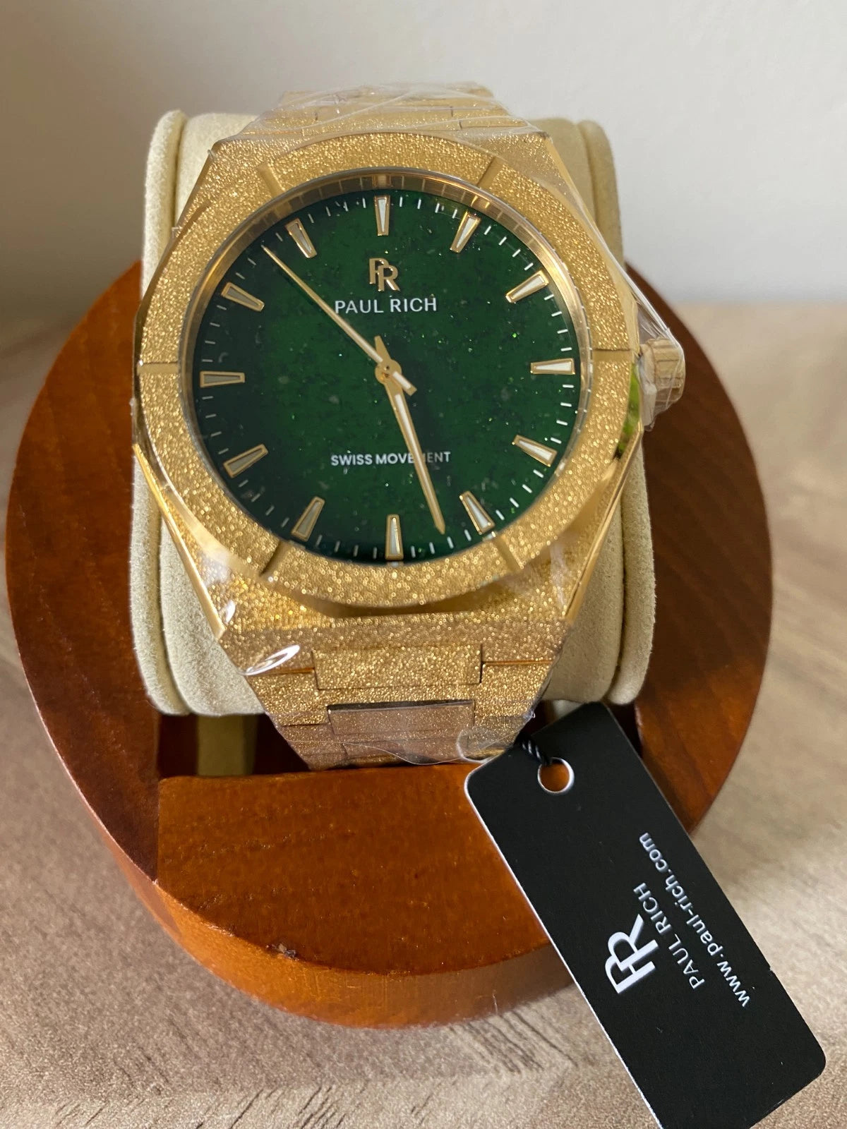 Paul Rich Frosted Star Dust Green Dial Watch product image from The Wrist Supply