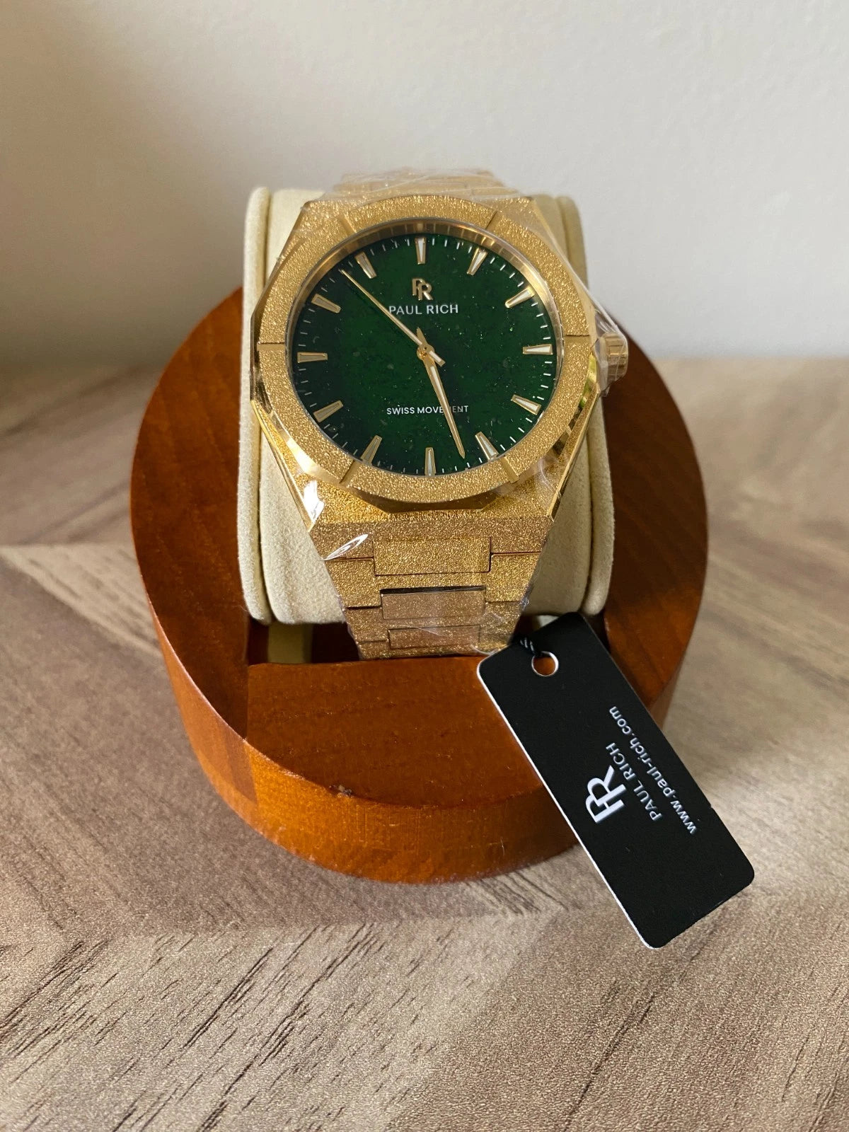 Paul Rich Frosted Star Dust Green Dial Watch product image from The Wrist Supply