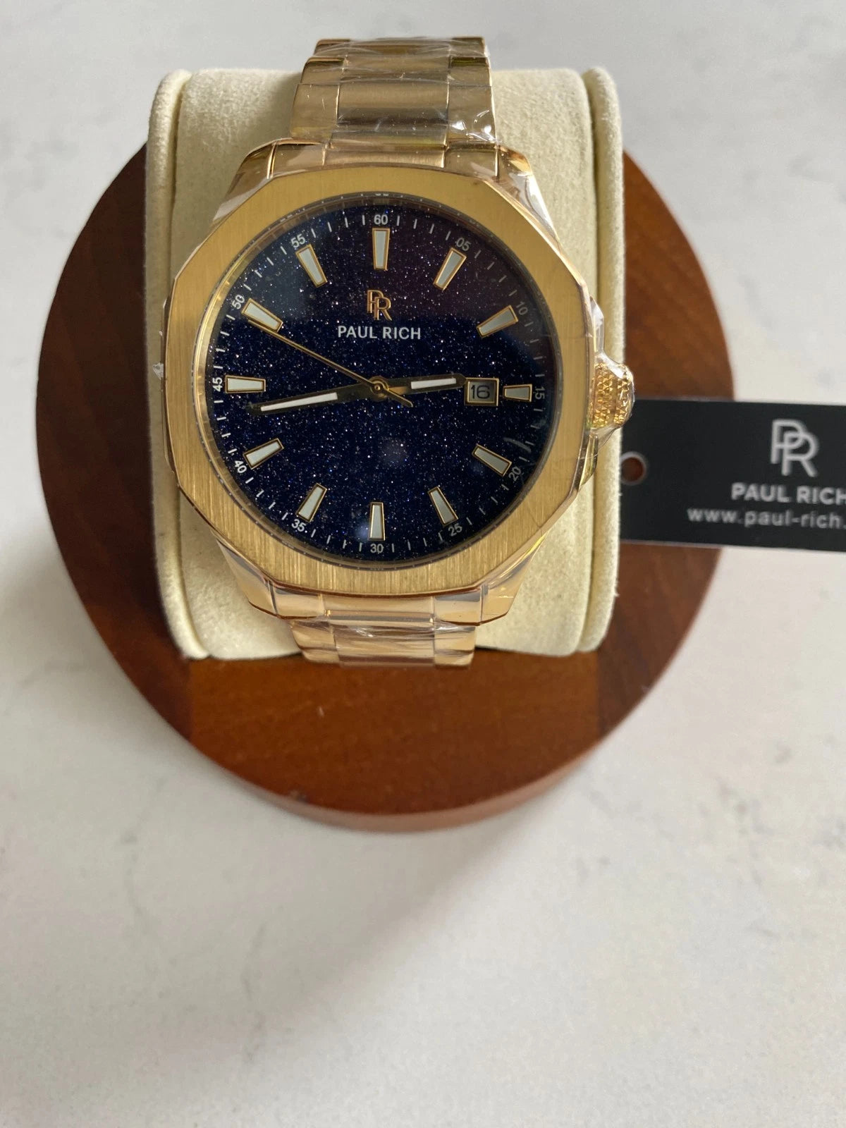 Paul Rich Mercer Gold Line Blue Dial Watch product image from The Wrist Supply