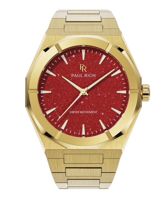 Paul Rich Star Dust II Gold | Red Dial