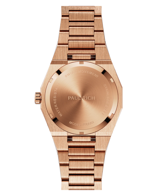 Paul Rich Frosted Star Dust II Rose Gold | Aventurine Dial | Swiss Movement | Luminous